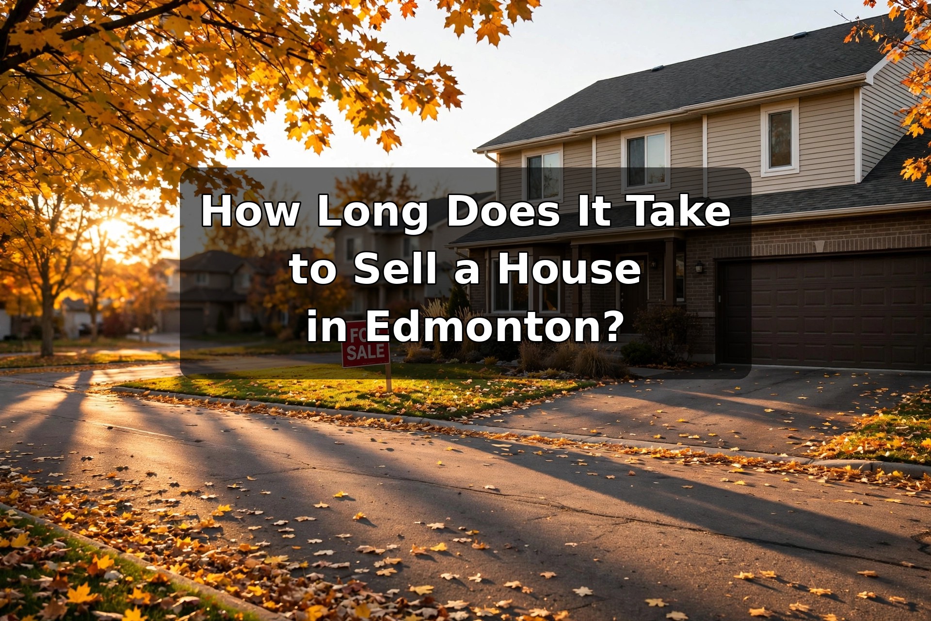 How Long Does It Take to Sell a House in Edmonton?