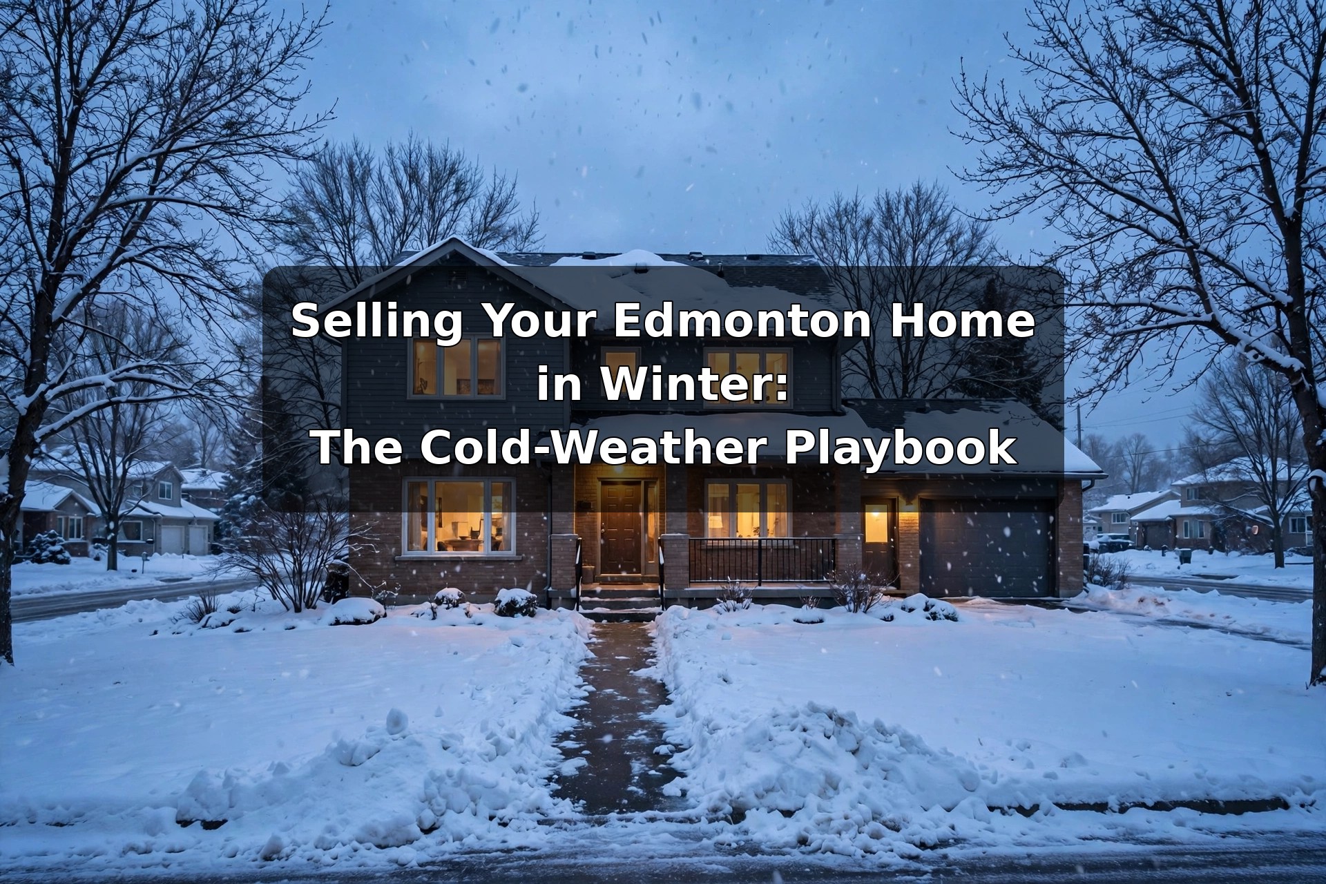 Selling Your Edmonton Home in Winter: The Cold-Weather Playbook