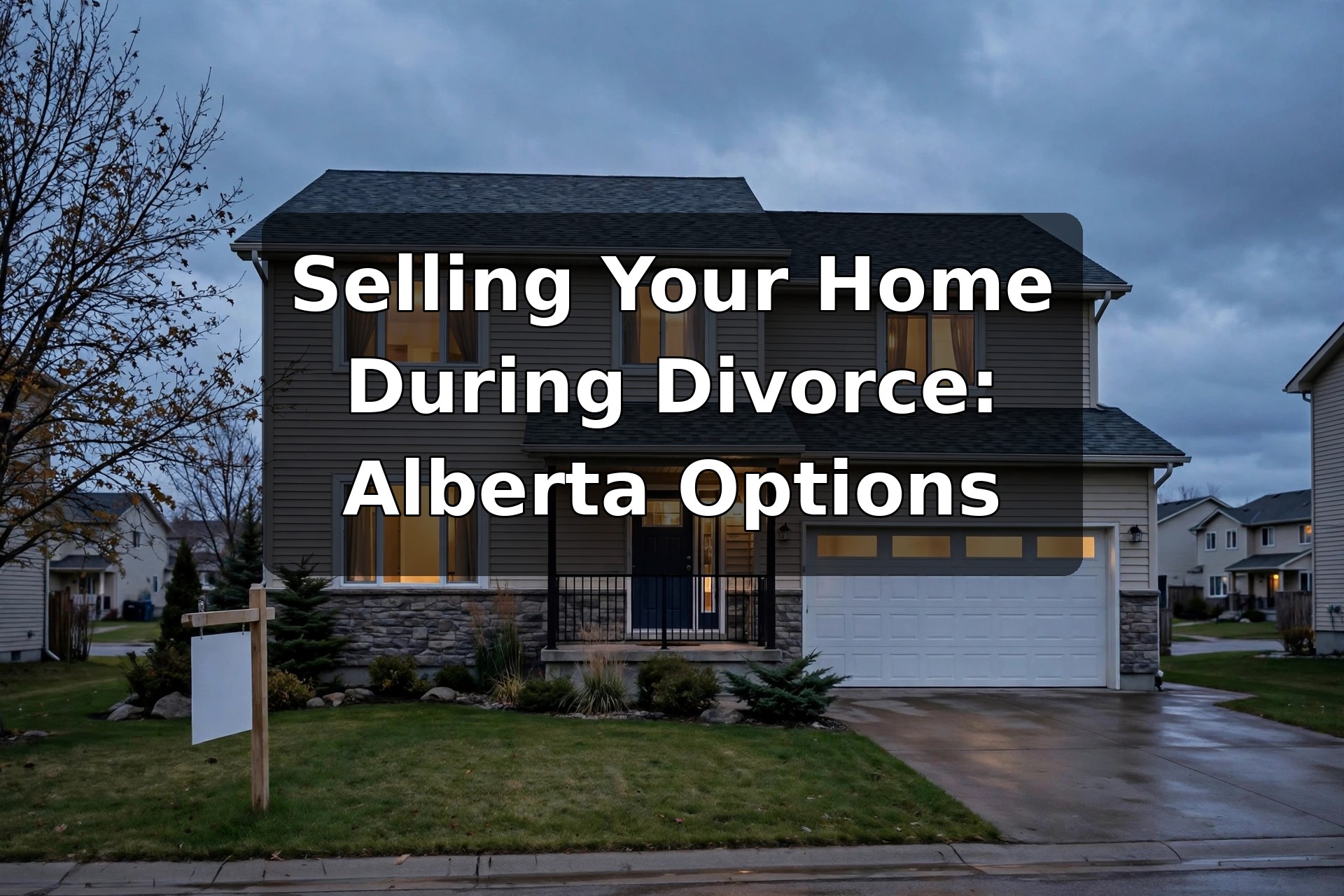 Selling Your Home During a Divorce in Alberta: Your Options