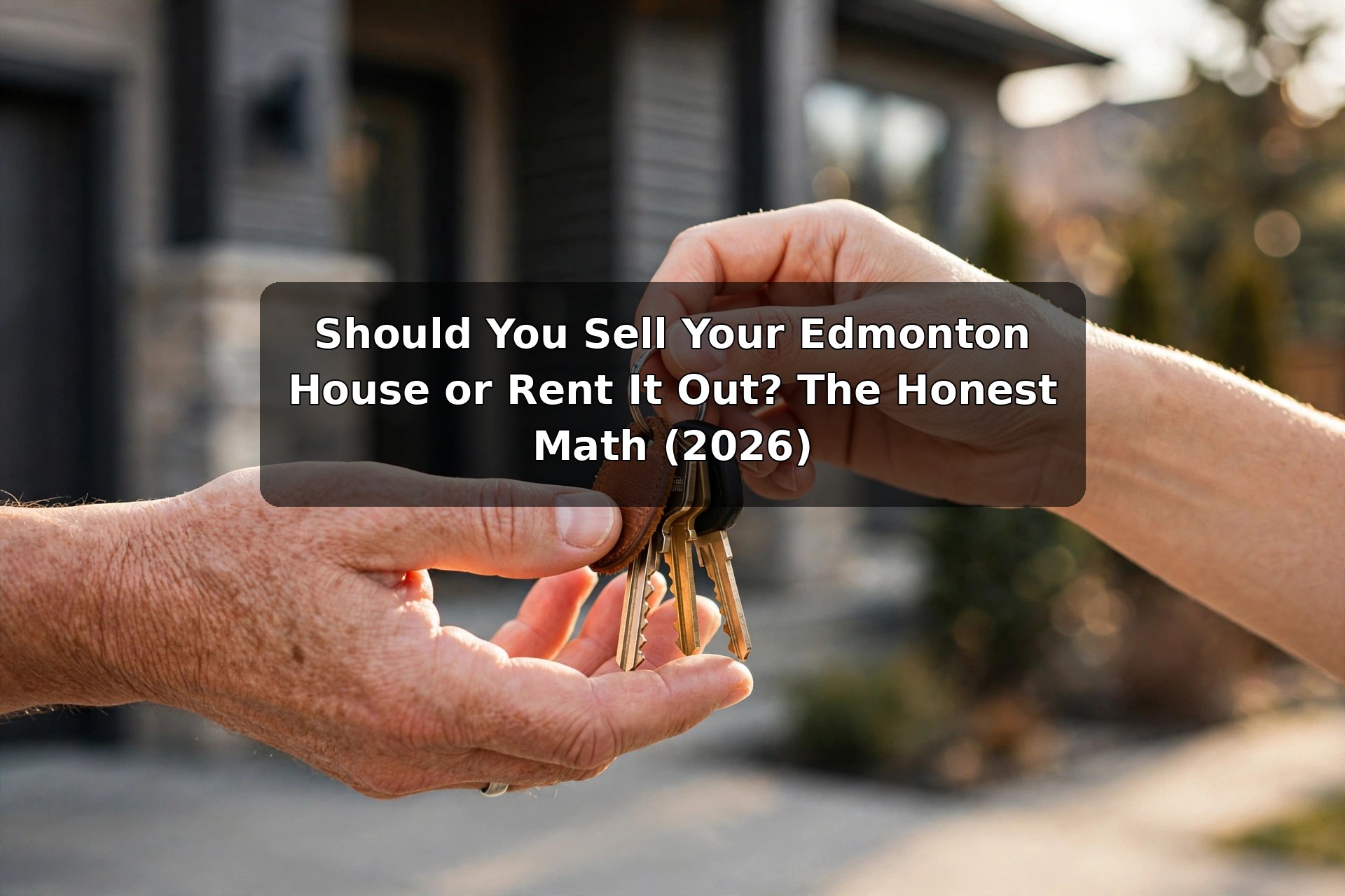 Should You Sell Your Edmonton House or Rent It Out? The Honest Math (2026)